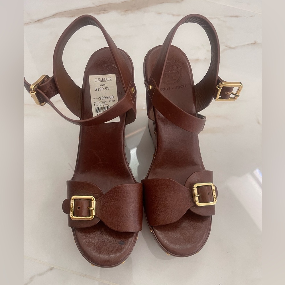 Tory Burch wedges sandals size 8